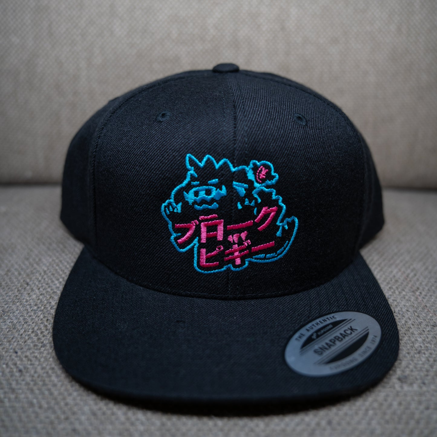 Broke Piggy Neon Kaiju Snapback Hat