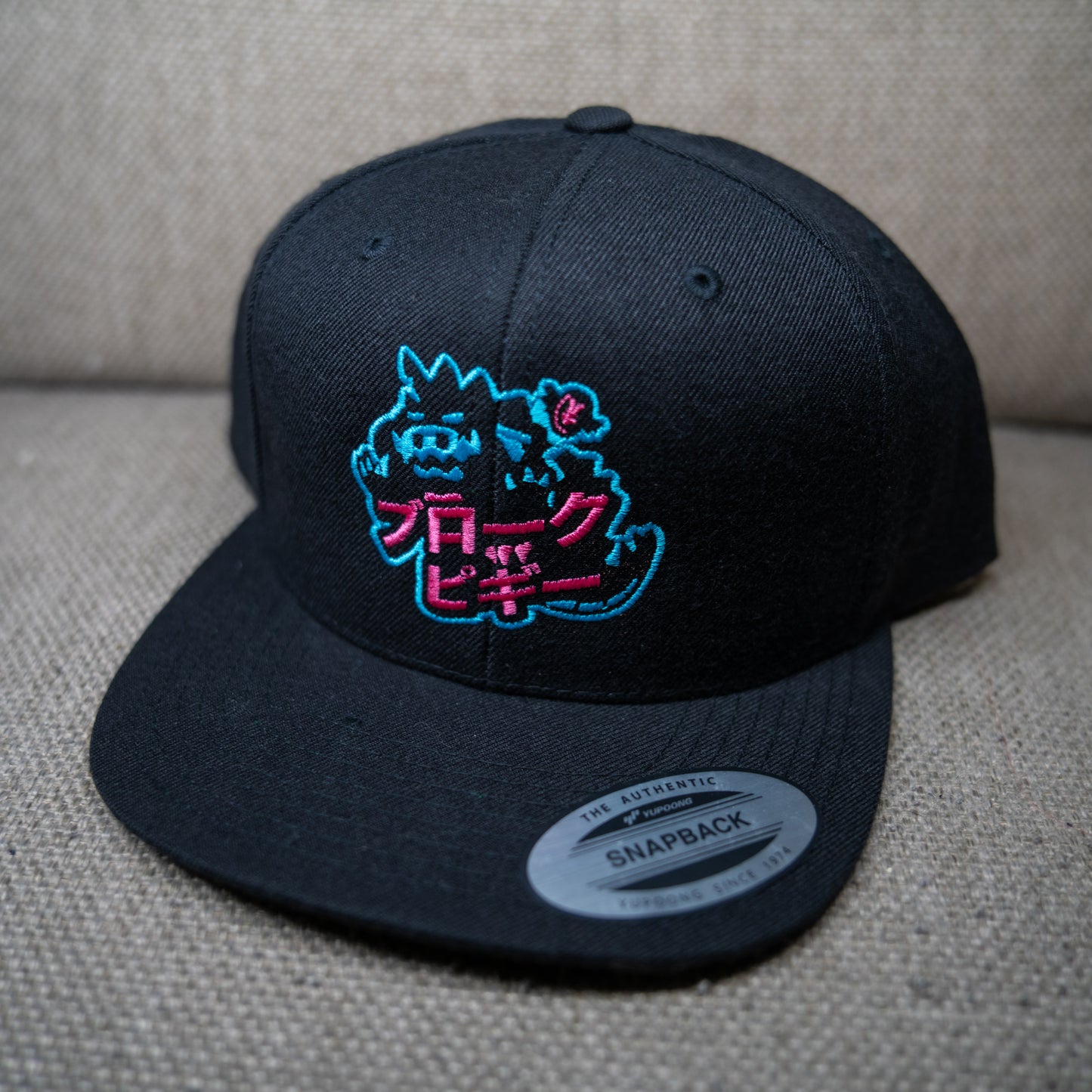 Broke Piggy Neon Kaiju Snapback Hat