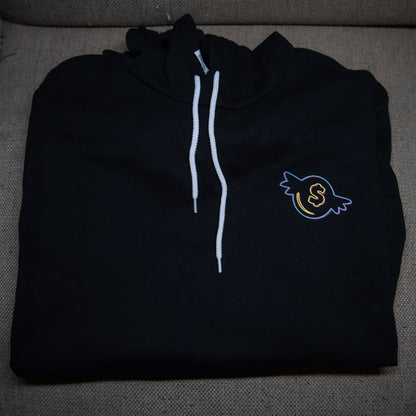 Broke Piggy Neon Outline Coin Hoodie